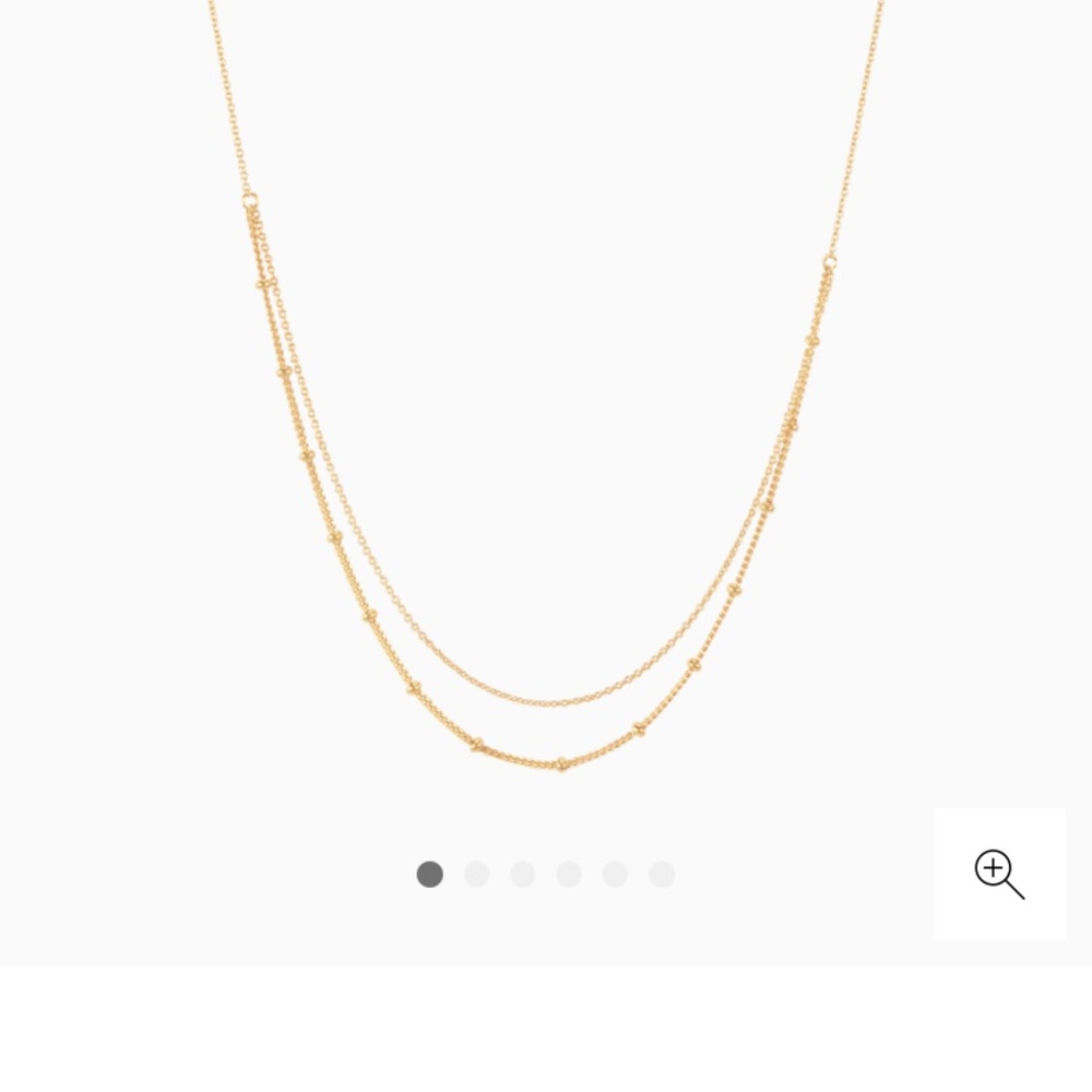 Mejuri double chain necklace